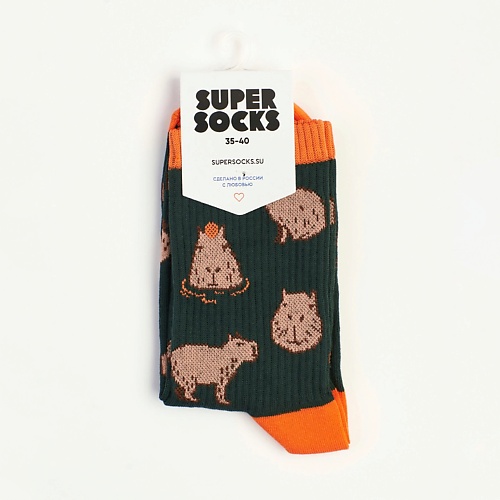 SUPER SOCKS Носки Капибара super socks носки зайка паттерн