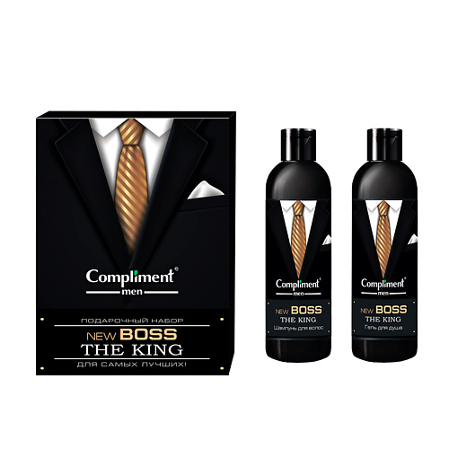COMPLIMENT Набор MEN: Шампунь для волос + Гель для душа  №1772 compliment подарочный набор double beauty насыщение витаминами и детокс 1830