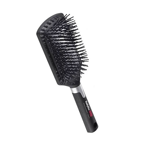 BABYLISSPRO Расческа для волос BABNB2E, массажная широкая щетка лопата с покрытием soft touch