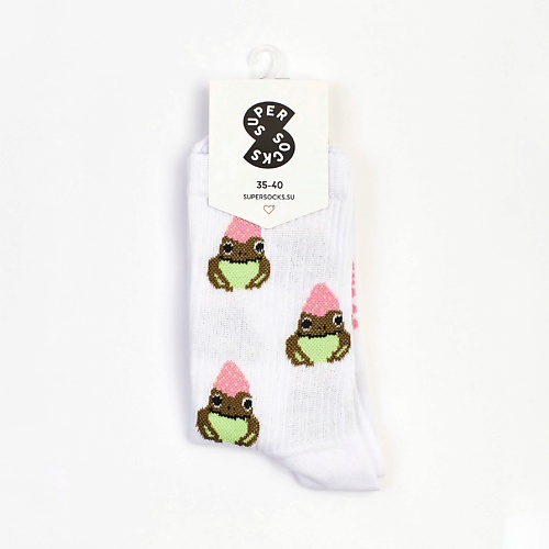 SUPER SOCKS Носки Жаба под ягодкой носки hello socks грустные зверюшки 36 39 текстиль