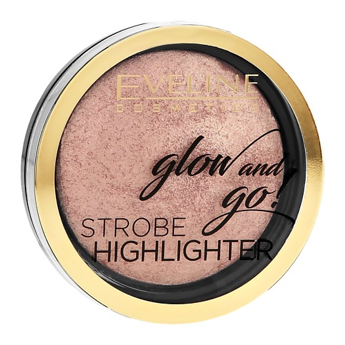 EVELINE Хайлайтер для лица запеченный GLOW AND GO хайлайтер makeup obsession highlighter palette glow crush everyday glow
