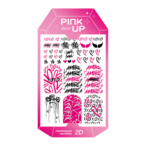 PINK UP Наклейки для ногтей DECOR LIMITED COLLECTION 2D переводные