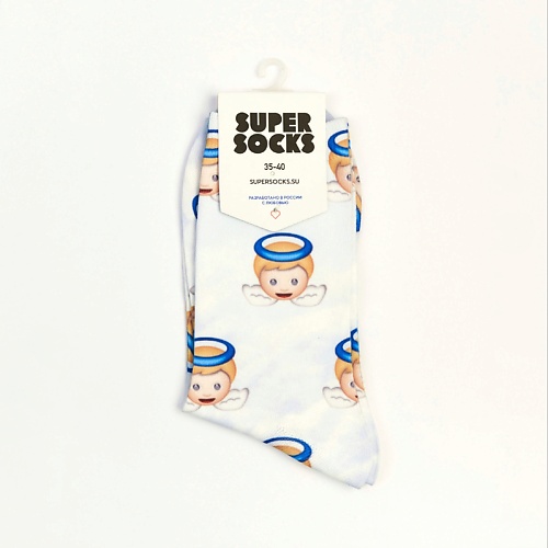 SUPER SOCKS Носки Print Эмодзи Ангел super socks носки ol’ dirty bastard паттерн