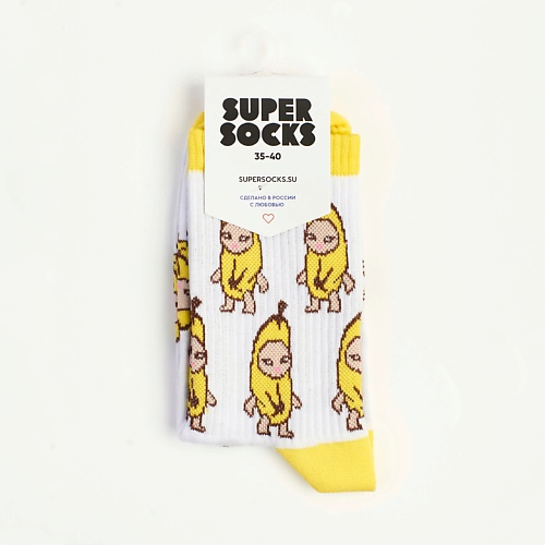 Носки SUPER SOCKS Носки Banana cat цена и фото