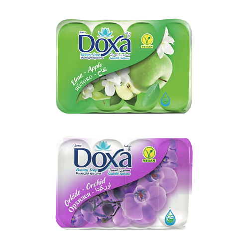 DOXA Мыло туалетное BEAUTY SOAP Орхидея, Яблоко 480 мыло туалетное rubis vanilya 125г