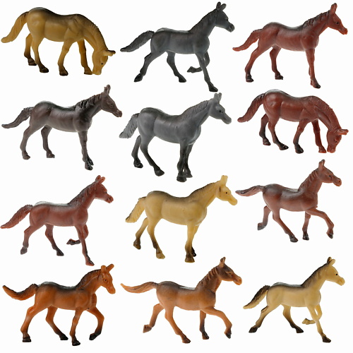 1TOY Игровой набор В мире Животных Лошади 1.0 1toy игровой набор в мире животных дикие животные 1 0