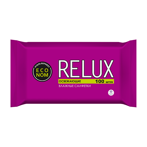RELUX Салфетки влажные освежающие 100.0 relux салфетки влажные освежающие кокос 15 0