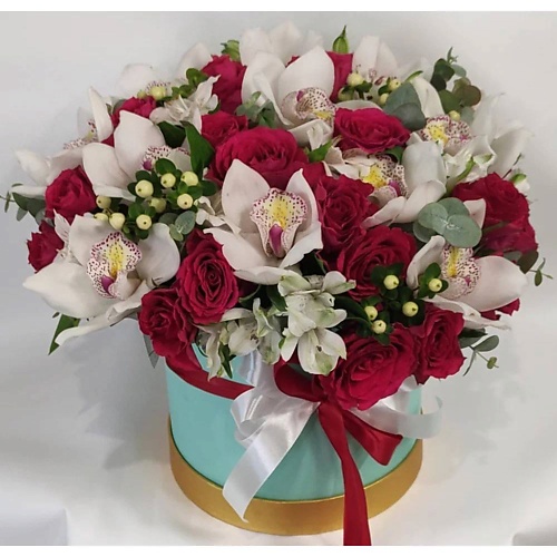 VORNIKOV BOUQUETS Цветы в коробке Дикая орхидея азбука карточки в коробке