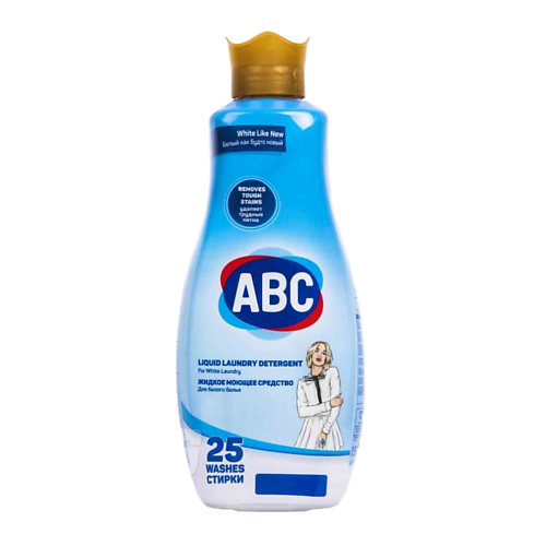 ABC Жидкое стиральное средство для белого белья 1500 frosch жидкое средство для стирки детского белья 1500