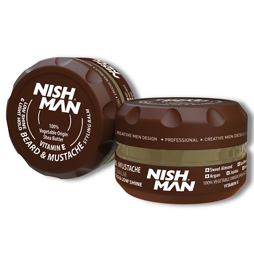 NISHMAN Бальзам воск для укладки бороды и усов 30.0 beardburys воск для бороды и усов beard wax 50