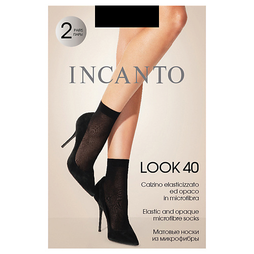 Носки INCANTO Носки женские Look 40 den Nero носки incanto rosa 39 40 мл