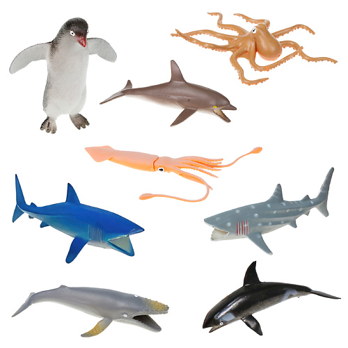 1TOY Игровой набор В мире Животных Морские животные 1.0 животные карточки с подсказками