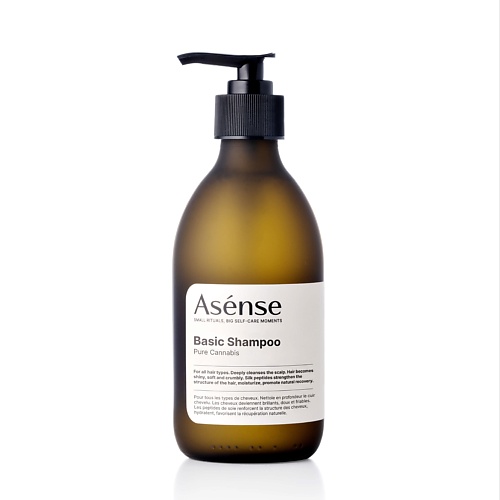 фото Asense шампунь бессульфатный парфюмированный для всех типов волос аромат каннабиса 250