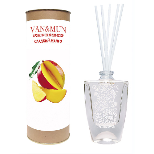 VAN&MUN Ароматический диффузор Сладкий манго с палочками 45.0 раскраска антистресс сладкий мир