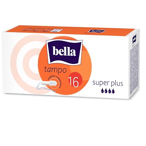 BELLA Тампоны без аппликатора Tampo Super plus 16 freedom тампоны женские гигиенические mini 10