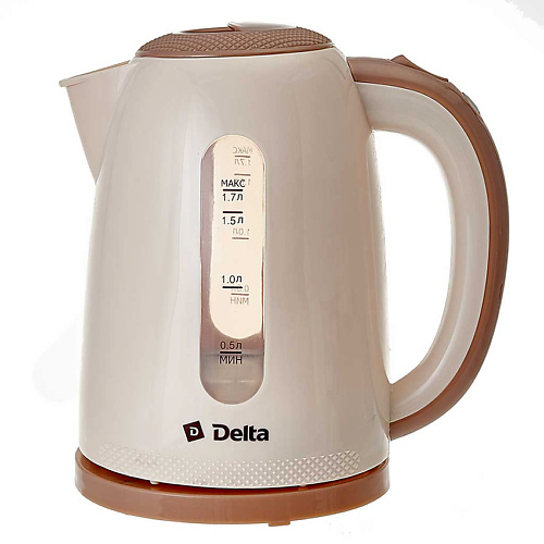 DELTA Чайник электрический DL-1106 1700.0 водонагреватель электрический проточный zanussi 6 5 ts до 40 °c с изливом и лейкой 6 5 квт