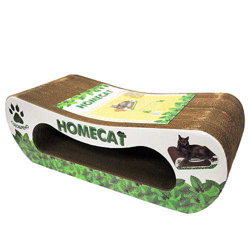 HOMECAT Когтеточка Мятная волна 61х25х20 см иванки когтеточка домик со столбиком для кошек джут