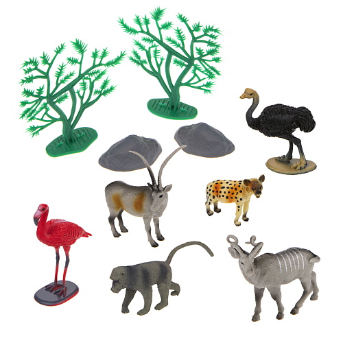 1TOY Игровой набор В мире Животных Животные Африки 1.0 1toy набор детский дневник с секретами funlockets 1