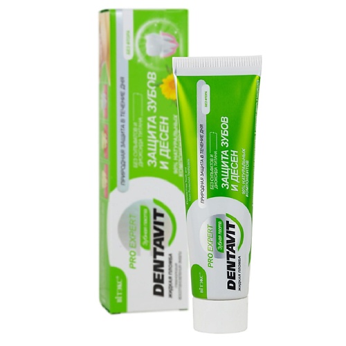 ВИТЭКС Зубная паста защита зубов и десен, без фтора DENTAVIT PRO EXPERT 85.0 modum паста зубная silver dent комплексная защита 100