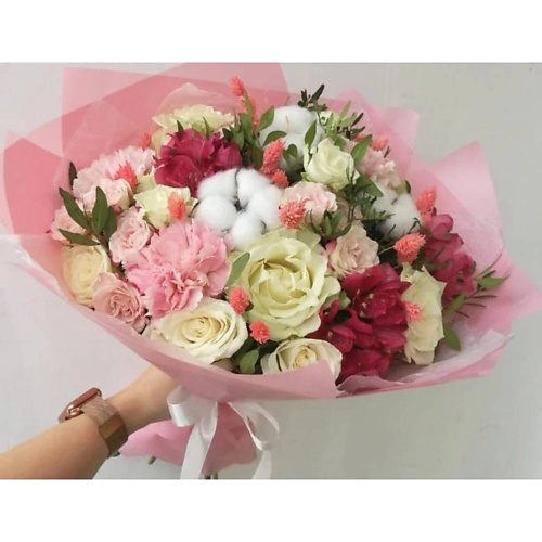 VORNIKOV BOUQUETS Букет с сухоцветами Розовое шампанское vornikov bouquets букет с альстромерией счастливое мгновение