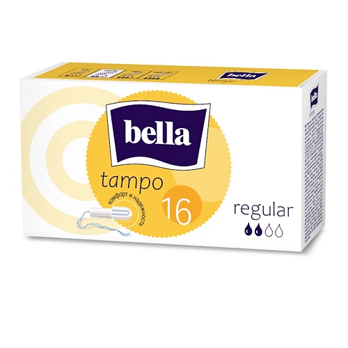 BELLA Тампоны без аппликатора Tampo Regular 16 tampax compak тампоны женские гигиенические с аппликатором regular single