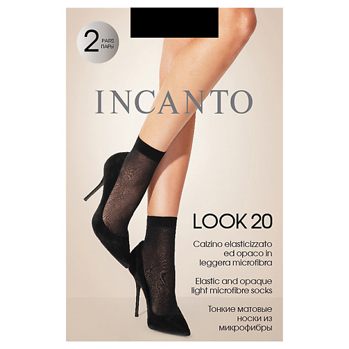 INCANTO Носки женские Look 20 den Nero incanto носки женские look 20 den nature