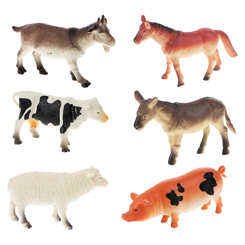 1TOY Игровой набор В мире Животных Ферма 1.0 детёныши животных с наклейками