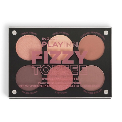 INGLOT Палетка теней базовая INGLOT PLAYINN Eyeshadow Palette inglot палитра сменная палетка для 2 ух теней многоразовая магнитная