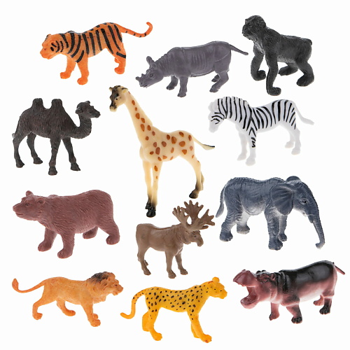 1TOY Игровой набор В мире Животных Африка 1.0 кормление животных с основами кормопроизводства