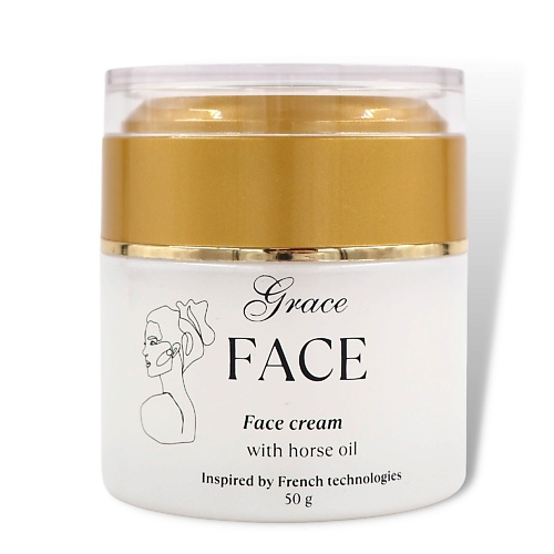 GRACE FACE Увлажняющий и антивозрастной крем уход для лица с лошадиным маслом 50.0 grace day антивозрастной крем с ретинолом 50