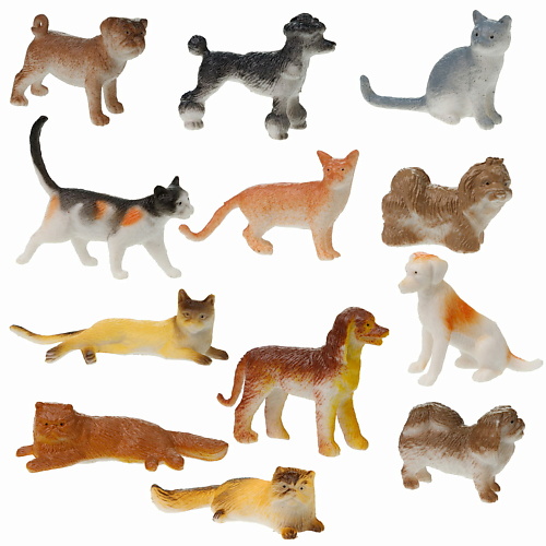 1TOY Игровой набор В мире Животных Собаки и Кошки 1.0 гравюра с эффектом голографии собаки французский бульдог