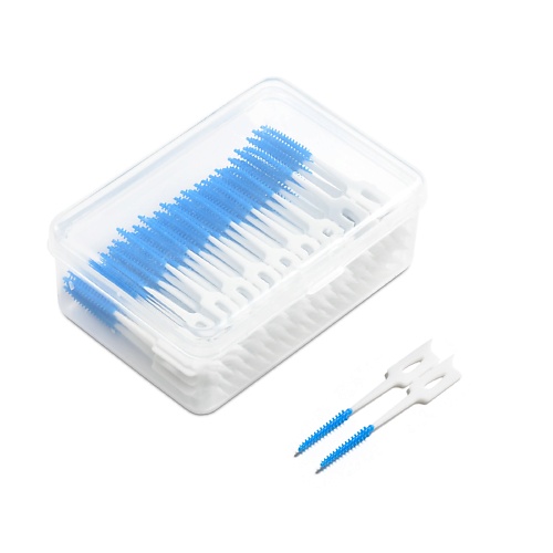 DENT&DONT Межзубные ершики для зубов и брекетов силиконовые 40 зубочистки grifon береза пиxта в индивидуальной упаковке 100 шт