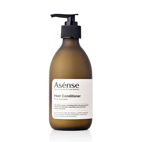 ASENSE Натуральный кондиционер парфюмированный для всех типов волос аромат каннабиса 250.0 натуральный кремовый дезодорант аурасо пеларгония парфюмированный унисекс