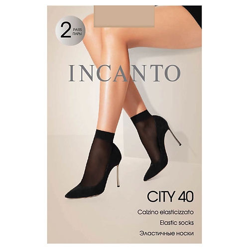 INCANTO Носки женские полиамидные City 40 den Melon incanto носки женские look 40 den nero
