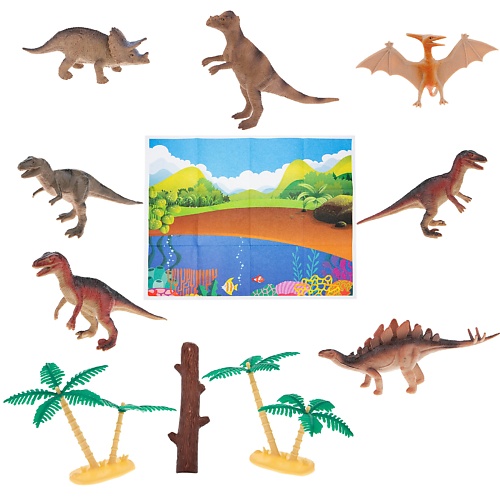 1TOY Игровой набор В мире Животных Динозавры 1.0 самые безобидные динозавры