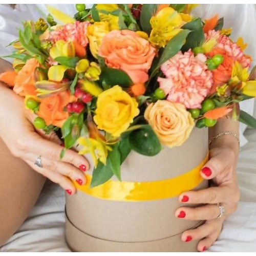VORNIKOV BOUQUETS Коробка цветов Сюрприз коробка для ов с топпером тебе с любовью 11 х 12 х 10 см