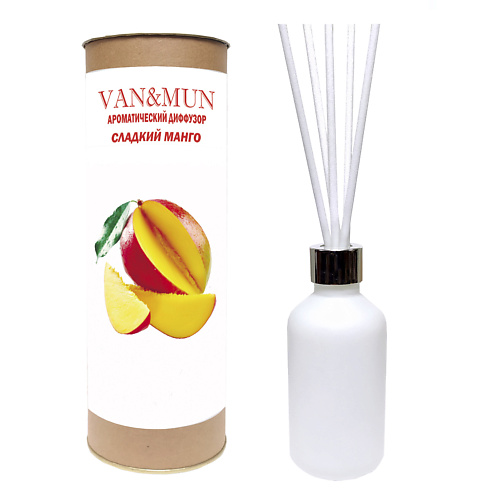 цена Аромадиффузор VAN&MUN Ароматический диффузор Сладкий манго с палочками