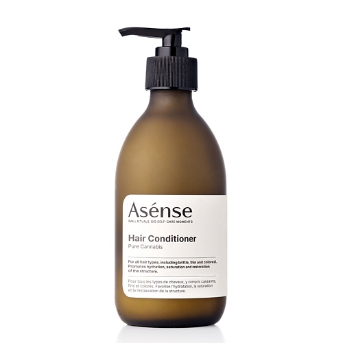 ASENSE Натуральный кондиционер парфюмированный для всех типов волос аромат каннабиса 300 индекс натуральности натуральный многофункциональный крем спрей для всех типов волос 5 в 1 блеск 250