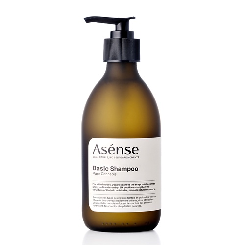 ASENSE Шампунь бессульфатный парфюмированный для всех типов волос аромат каннабиса 250.0 жемчуг для ванны пофигин аромат лайм 100 г 6852431