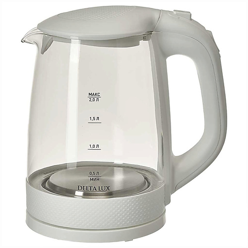 DELTA LUX Чайник электрический DL-1058W 2000 delta чайник электрический dl 1113 1600 0