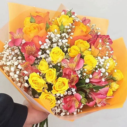 VORNIKOV BOUQUETS Букет с розами Осенний вальс vornikov bouquets корзина с цветами