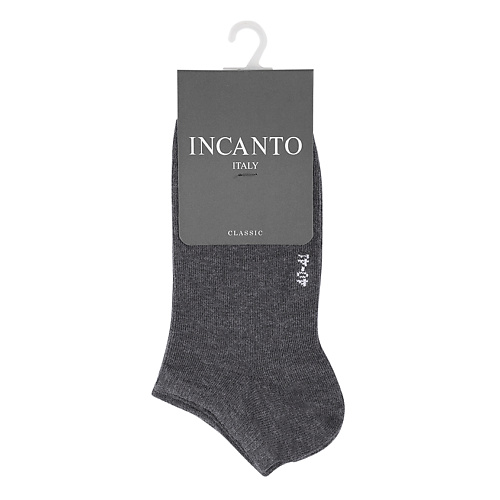 INCANTO Носки мужские Antracite melange minimi носки с провязанной эмблемой на паголенке grigio melange 35 38 mini trend 4211