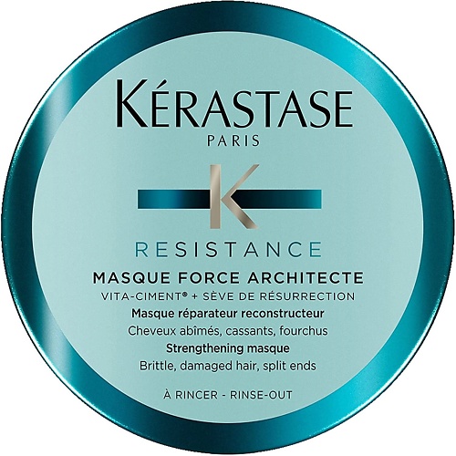 KERASTASE Маска для восстановления поврежденных волос Resistance Force Architecte 75.0 liv delano маска для усиления блеска и восстановление структуры волос valeur 300