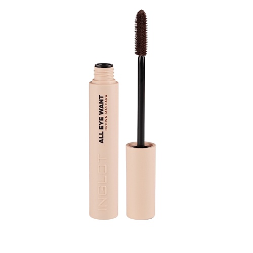 фото Inglot тушь для ресниц all eye want brown mascara