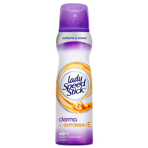 SPEED STICK Lady Дезодорант-антиперспирант спрей Derma Витамин Е 150.0 speed stick дезодорант женский антиперспирант спрей lady 24 7 дыхание свежести 150 0