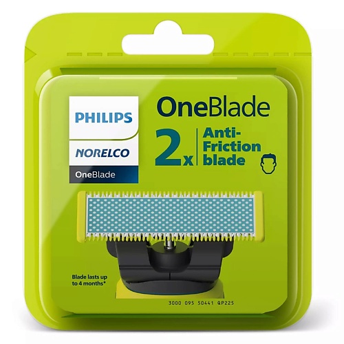 PHILIPS Запасные головки для электробритвы OneBlade replacement blade 1 pack cменное лезвие philips qp240 50 oneblade 4 шт