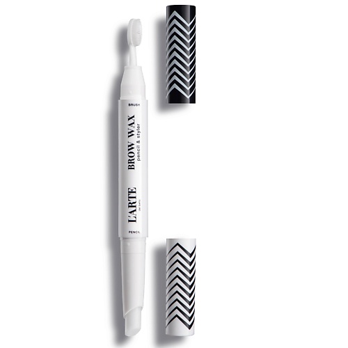 L'ARTE DEL BELLO Воск-карандаш для фиксации бровей Brow wax pencil & styler, прозрачный mыло для бровей жесткой фиксации