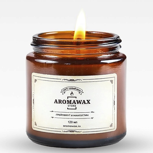 AROMAWAX Ароматическая свеча Грейпфрут и мангостин 120.0 свеча грейпфрут и мимоза