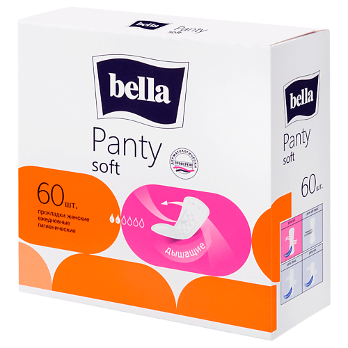 BELLA Прокладки ежедневные Panty Soft 60.0 bella bella прокладки ежедневные супертонкие panty ultra l