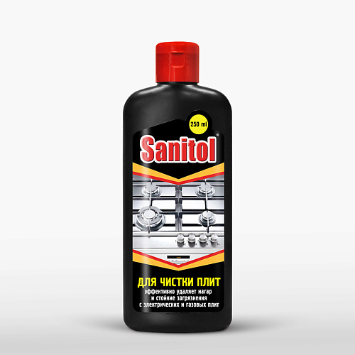 SANITOL Гель для чистки плит 250.0 semut жироудалитель для чистки стеклокерамических плит 500